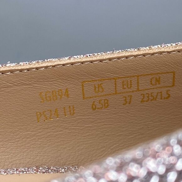 Stuart Weitzman Metallic Kitten-Heel Pumps size 6.5 - Picture 6 of 9